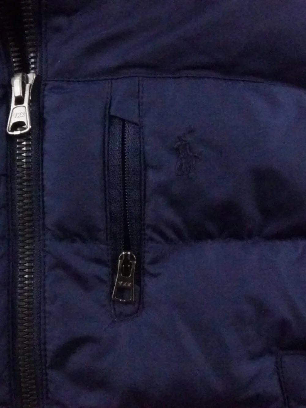Polo Ralph Lauren Performance Puffer Jacket 2T Navy Full Zip Hooded